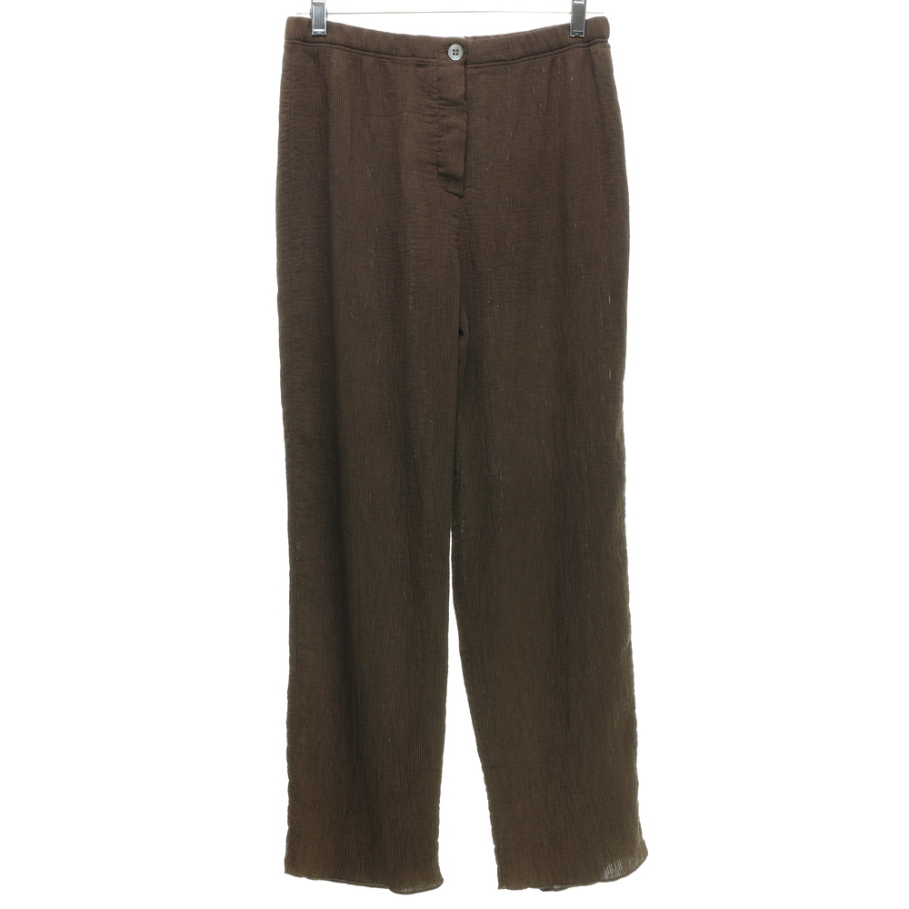 Raquel Allegra Pant Strait Leg Trousers Women 2 Brown Rayon/Cotton/Nylon